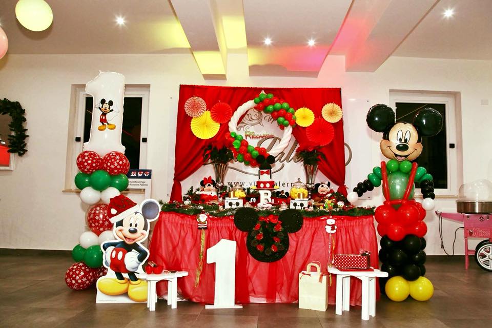 Primo Compleanno Tema Topolino Natale Villa Palermo  - Villa Palermo - Organizzazione Eventi in Villa