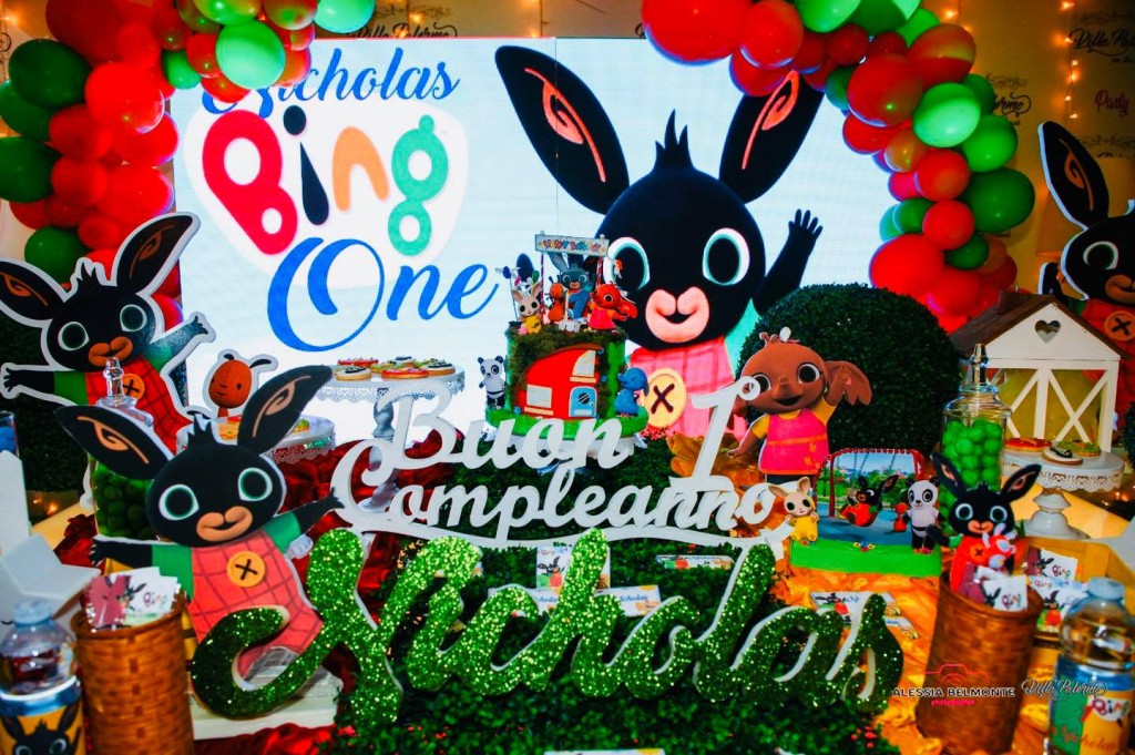 Primo Compleanno Festa a Tema Bing · Villa Palermo - Organizzazione Eventi  in Villa