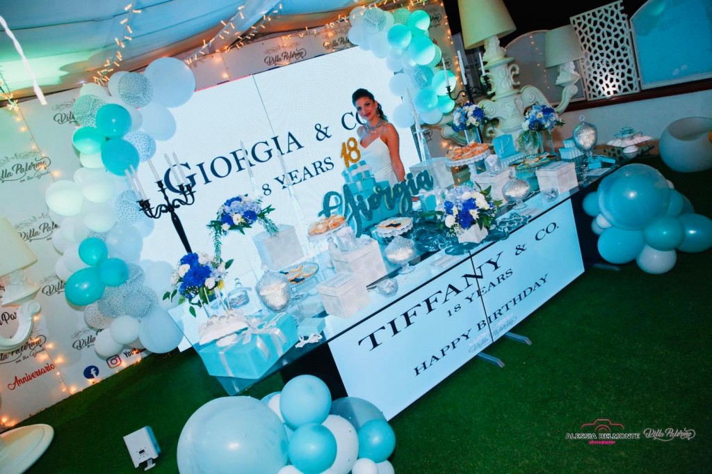 Festa 18 Anni Tema Tiffany Palermo  - Villa Palermo - Organizzazione Eventi in Villa