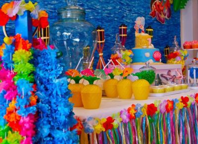 FESTA A TEMA HAWAIANA VILLA PALERMO 